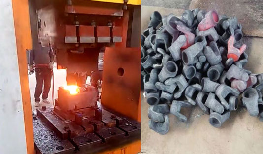 液壓機(jī)鍛造萬向節(jié)工藝步驟