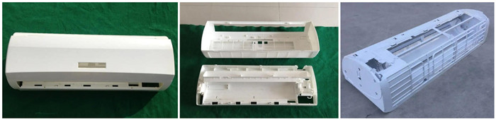 四柱液壓機壓制空調外殼成品